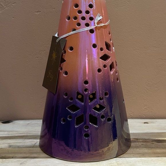 Brand New 15” Light Up Ceramic Christmas Tree Ombré Design Made By Joy NWTS - Picture 5 of 8